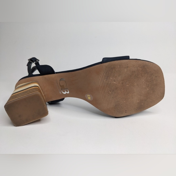 Gianni Bini Side Eye Block Heel Sandal Size 6.5 - Picture 4 of 7